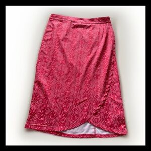 RipSkirt Hawaii Length 3 Size Large Pink Geometric Adjustable Waist Tropical